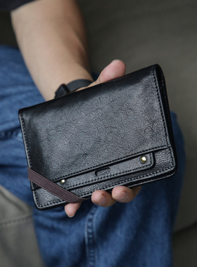 古造真皮男士护照包植鞣头层牛皮多功能证件收纳包2025新款卡包女