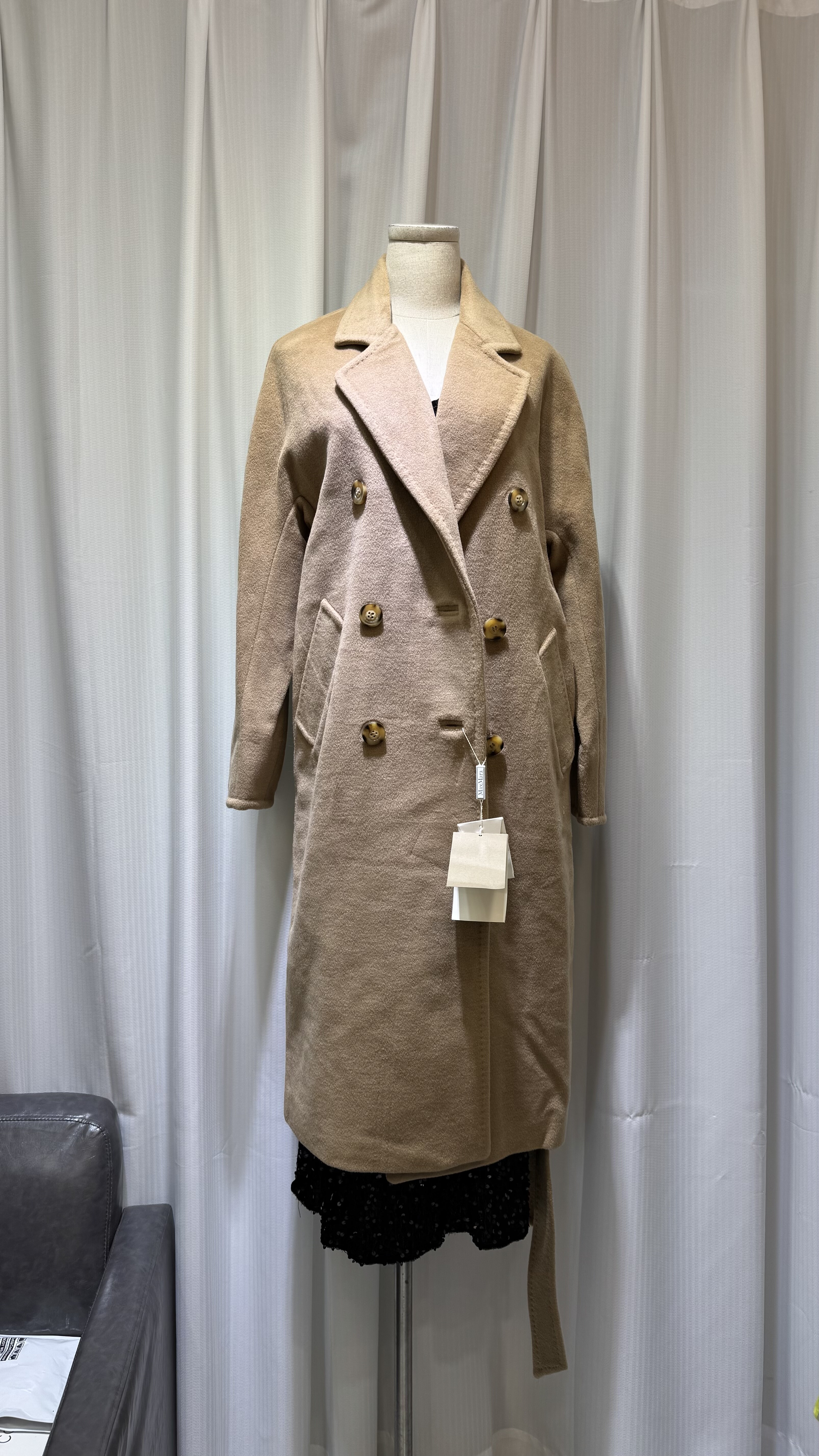 2026秋冬新款M家经典款双面羊绒大衣女中长款羊毛外套,女装/女士精品,毛呢外套,淘宝优惠券,粉丝福利购,淘宝优惠卷