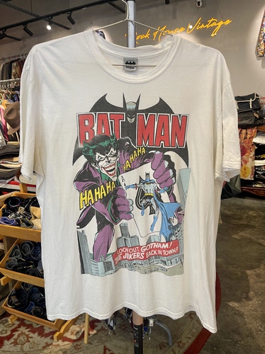 古着Vintage二手正版经典漫画蝙蝠侠小丑纯棉短袖T恤