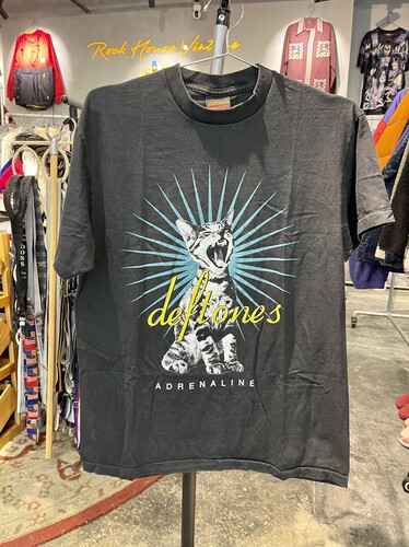 全新New Vintage风格水洗做旧纯棉摇滚乐队deftones短袖T恤