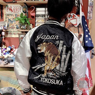 全新日本产横须贺刺绣棒球夹克