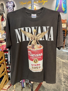 Vintage涅槃NIRVANA在母体专辑安迪沃霍尔联名摇滚T恤 全新New