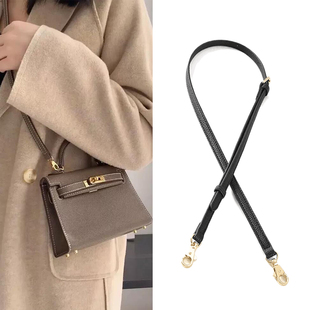 1.2窄带斜挎带牛皮背带手掌纹荔枝纹包带配件细带斜跨可调节替换