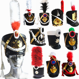 古欧洲拿破仑英法军线列士兵shako帽复刻法兰西帝国近卫普鲁士帽