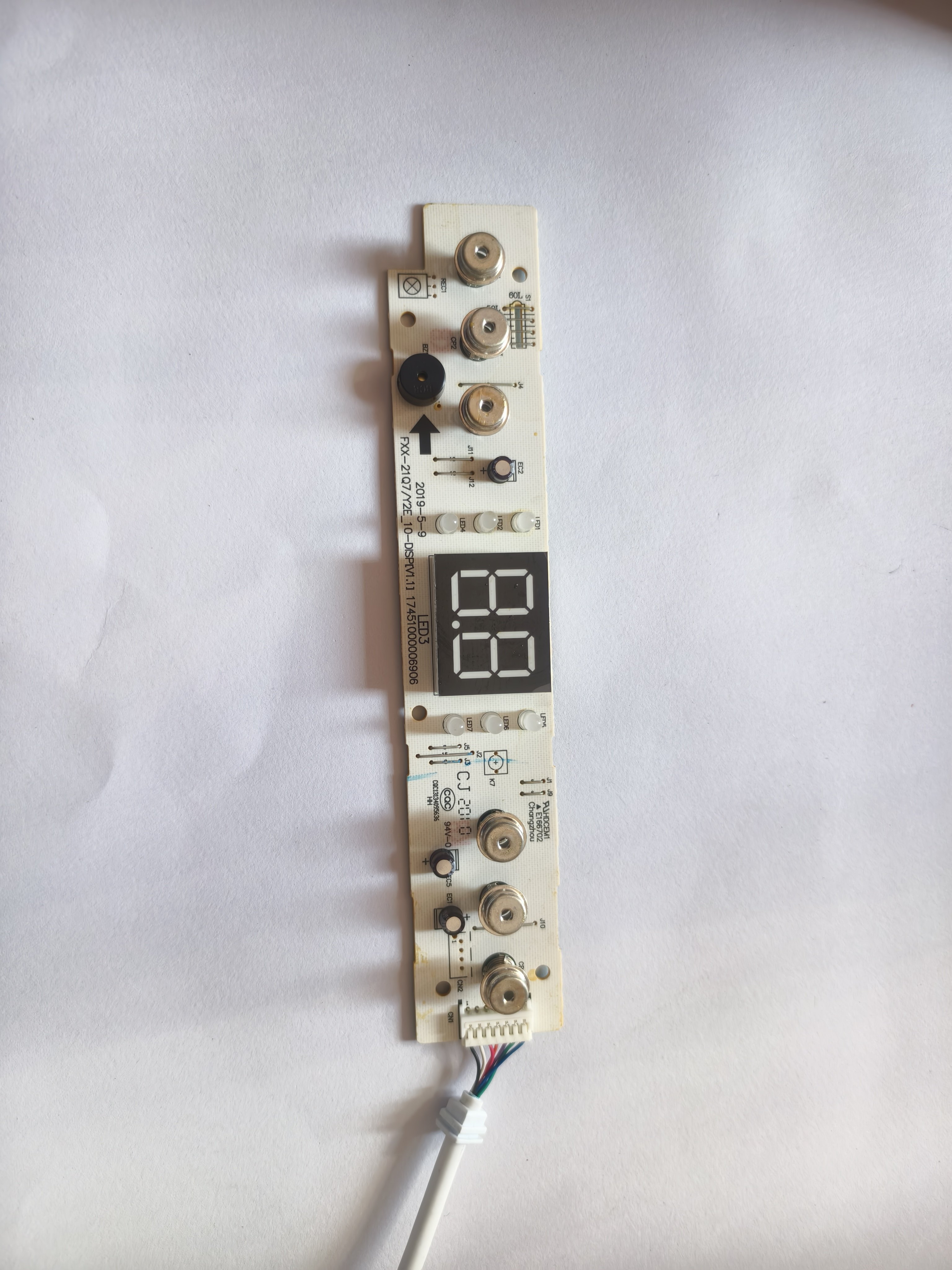 F5021-Q7(HE)/F6021-Q7(HE)/F8021-Q7(HE)适用美的电热水器显示板
