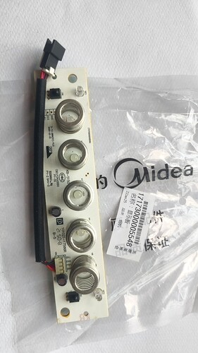 适用美的烟机YCL55-CC40显示板CXW-268-TYP5/H21/TK05/J25按键板