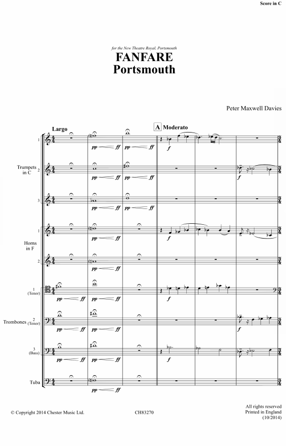 铜管重奏PeterMaxwellDavies