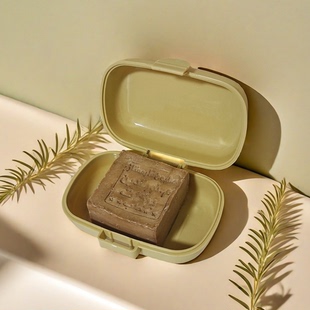 叙利亚手工古皂皂盒大号阿勒颇皂盒学生宿舍沥水带盖香皂盒肥皂盒