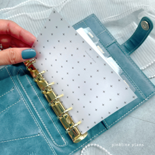 复古硫酸纸分隔页ins简约活页手账内替芯A6A7手账内personal