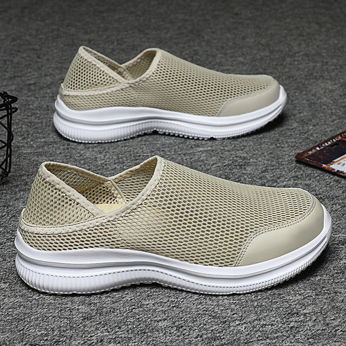 外贸清仓大码网鞋薄款透气懒人鞋