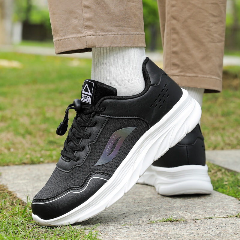 外贸老人鞋男新款网面透气爸爸鞋