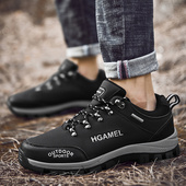 男鞋 耐磨防滑皮面登山鞋 子 户外运动休闲越野跑鞋 外贸工厂捡漏男士