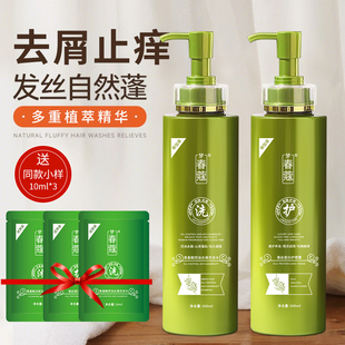 【送试用装】正品梦春蔻洗发水氨基酸控油去屑止痒蓬松洗护沐套装