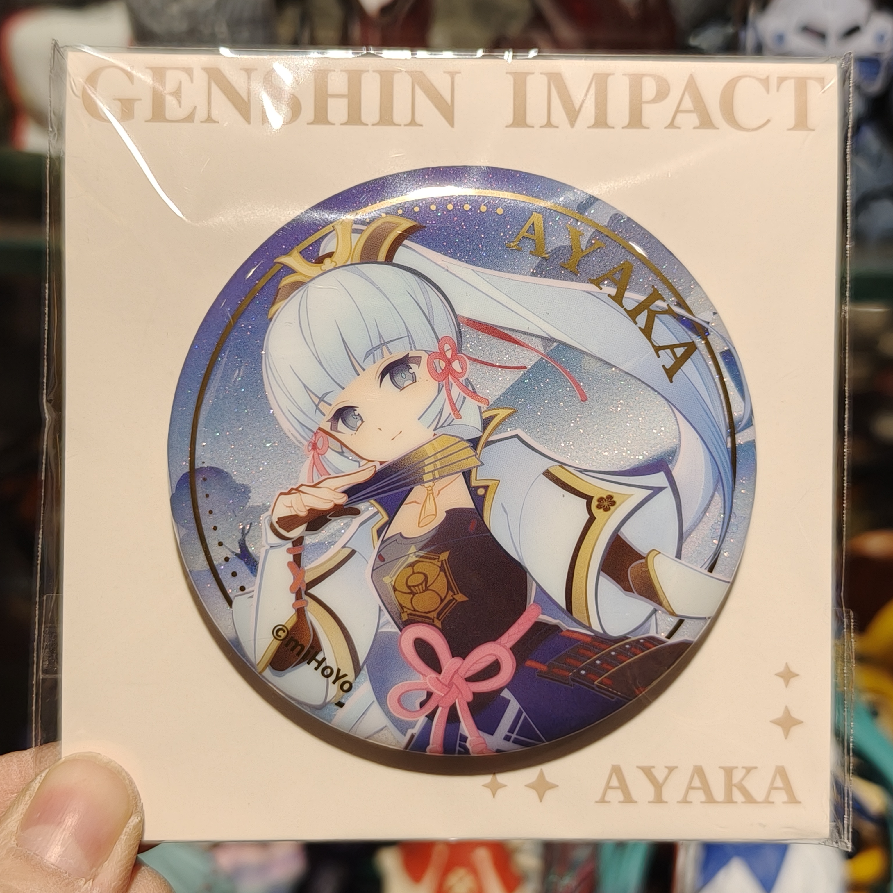 官方正版|米哈游原神七圣召唤赛事系列神里绫华徽章吧唧官谷现货
