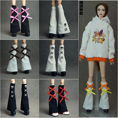 娃娃衣服配饰中筒袜蝴蝶结堆堆袜