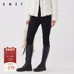 古木夕羊冬季修身显瘦百搭牛仔紧身裤女减龄百搭休闲裤GS37013014