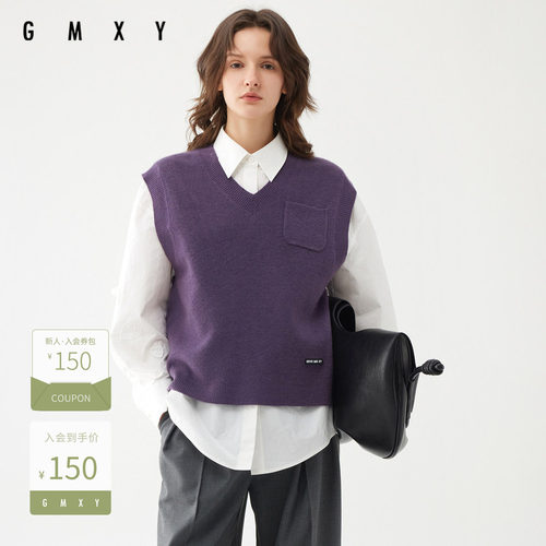 古木夕羊秋季毛织背心GS450154001