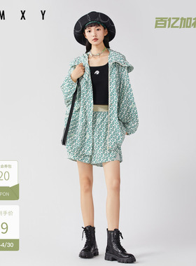 古木夕羊秋季通勤宽松梭织短裤女减龄清凉感休闲裤GS3101405