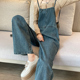 春秋显瘦减龄吊带连体阔腿裤 2025新款 子 女夏季 网红炸街牛仔背带裤