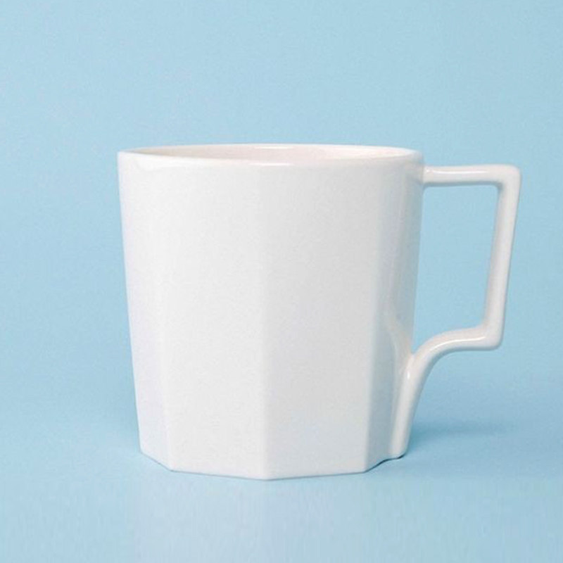 日本进口kinto八角形马克杯陶瓷咖啡杯茶杯水杯牛奶杯奶茶杯300ml