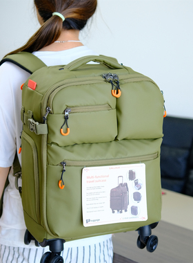 出口欧美多功能可背拉杆箱万向轮行李箱摄影专用皮箱防水拉杆箱子