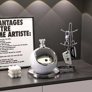 暴力熊钥匙收纳玄关摆件入户门口鞋 饰品乔迁新居礼物 柜客厅家居装