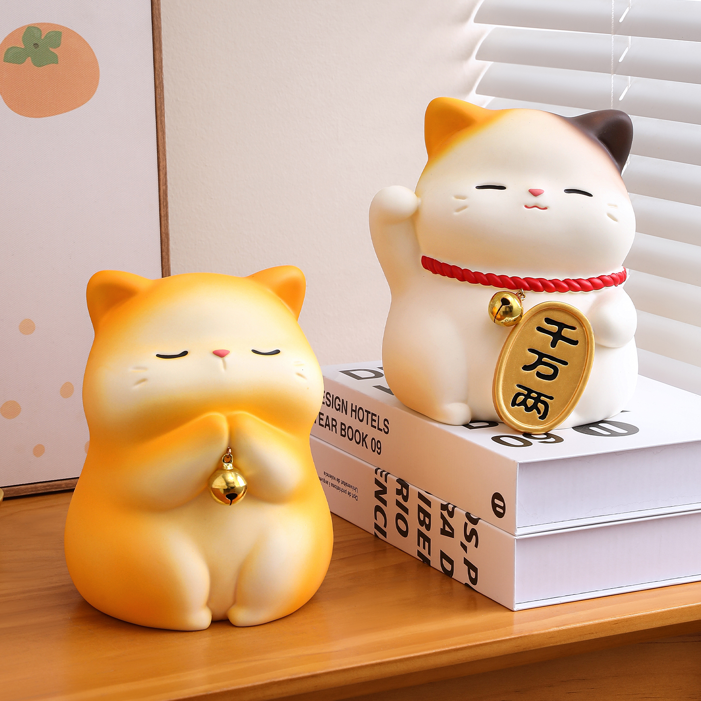 可爱创意招财福瑞猫大容量防摔存钱罐桌面装饰摆件高级感生日礼物