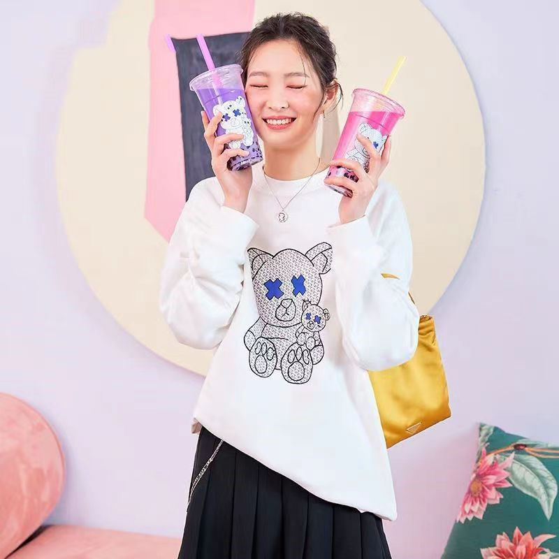 2024新款时代少年团严浩翔宋亚轩同款衣服宽松圆领情侣装卫衣女春