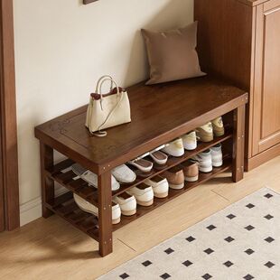 入户鞋架外简易用门口一体收纳楼道换鞋凳可坐多层出租房家用鞋凳