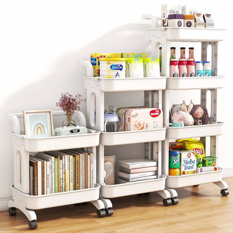 落地置物架家用收纳置物架小推车可移动多功能厨房蔬菜放多层水果,收纳整理,整理架/置物架/收纳架,淘宝优惠券,粉丝福利购,淘宝优惠卷