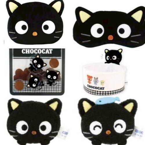 3月日本巧克力猫黑猫毛绒周边