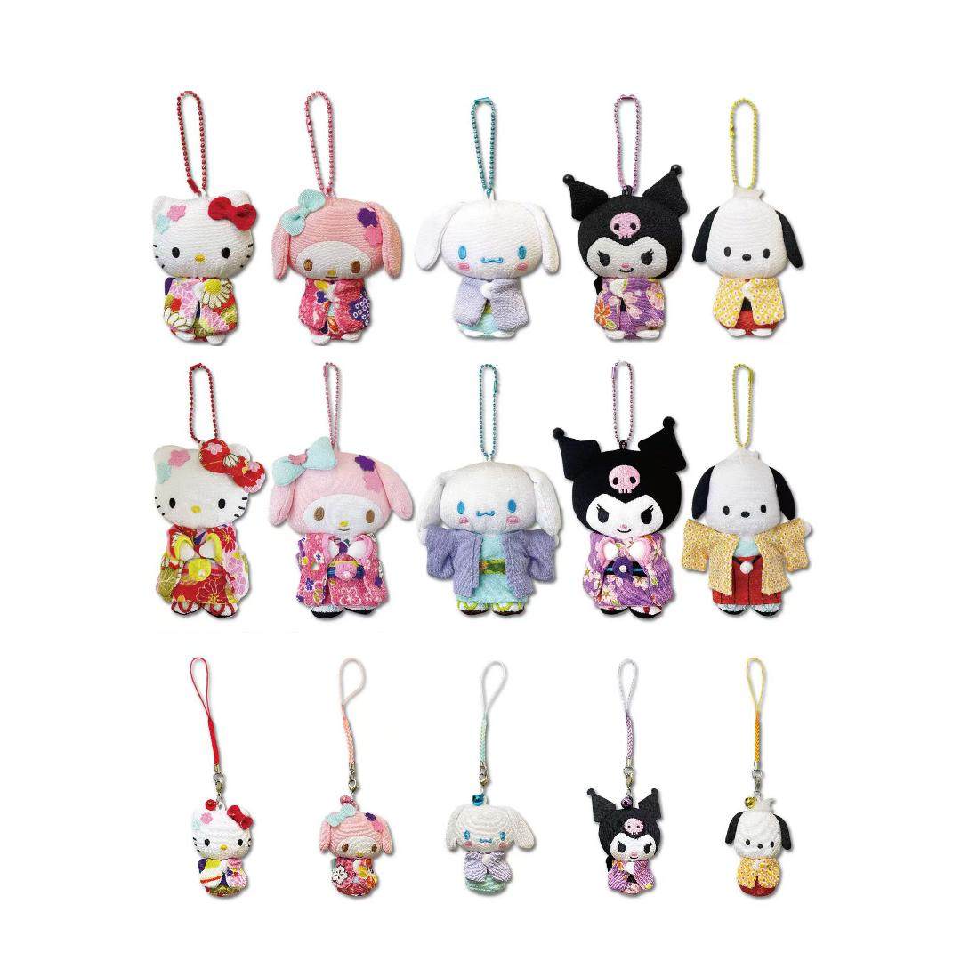 现货/尾款 日本sanrio三丽鸥和服挂件公仔玩偶仿丝绸布kt,模玩/动漫/周边/娃圈三坑/桌游,动漫挂件/文具,淘宝优惠券,粉丝福利购,淘宝优惠卷