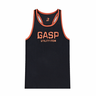 健身衣 坎肩短袖 GASP夏季 健身肌肉運動背心男螺紋吸濕寬松訓練無袖