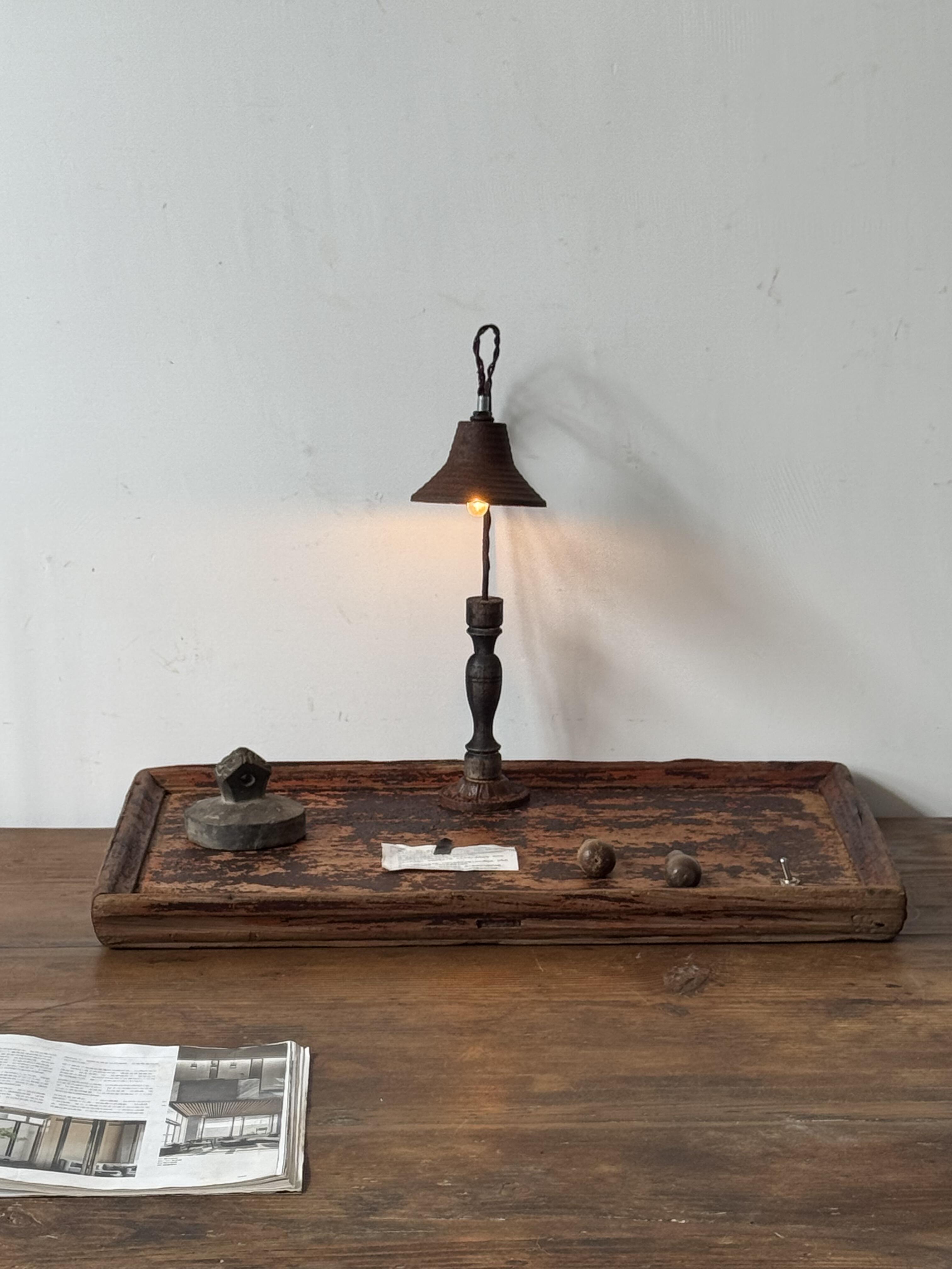 孤品店招中古风实木装饰灯复古风咖啡馆餐厅民宿店铺招牌墙面装饰