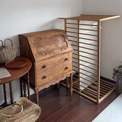 vintage中古风实木餐边柜 复古风咖啡馆民宿装饰柜子拍摄道具