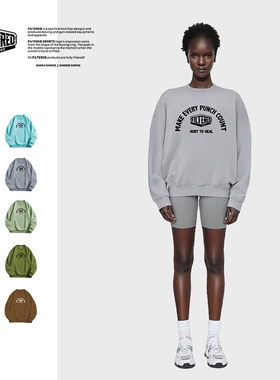 张静初同款卫衣男女Filtered运动服拳击训练服饰休闲宽松长袖上衣