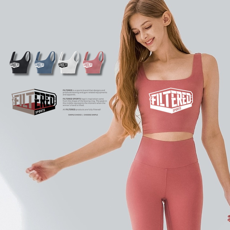 filtered运动内衣女高强防震跑步健身文胸速干柔软夏季瑜伽背心