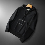 F6077-27036-P1252025新款秋冬男士连帽大码卫衣打底衫黑底图，男装T恤，钱塘6077