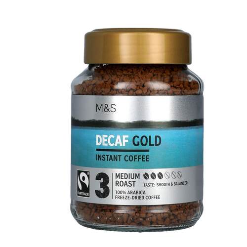 英国马莎M&S  DECAF GOLD无咖啡因金装烘培即溶咖啡 香港