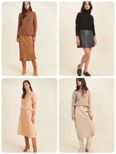 欧美风冬季新品高翻领全羊毛保暖舒适插件长袖开叉下摆针织衫女