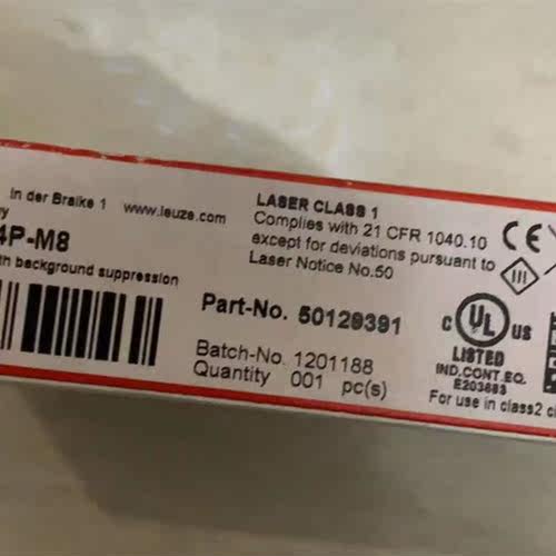 原装 正品 进口劳易测激光感测器 HT3CL1/4P-M8 订货 50129391