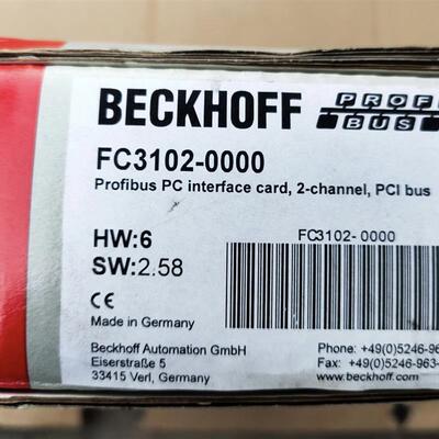 德国BECKHOFF FC3101 FC3102全新原装正品现货议价