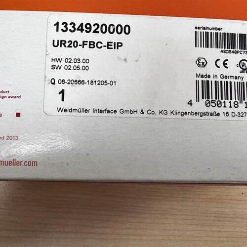 魏德米勒EC耦合器 UR20-FBC-EC订货号1334910000正品现货 议价