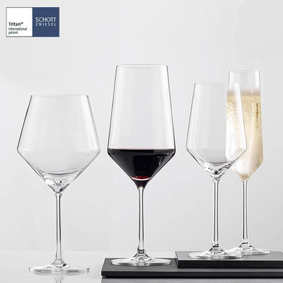 德国SCHOTT肖特进口水晶玻璃红酒杯pure欧式高脚白葡萄酒杯香槟杯