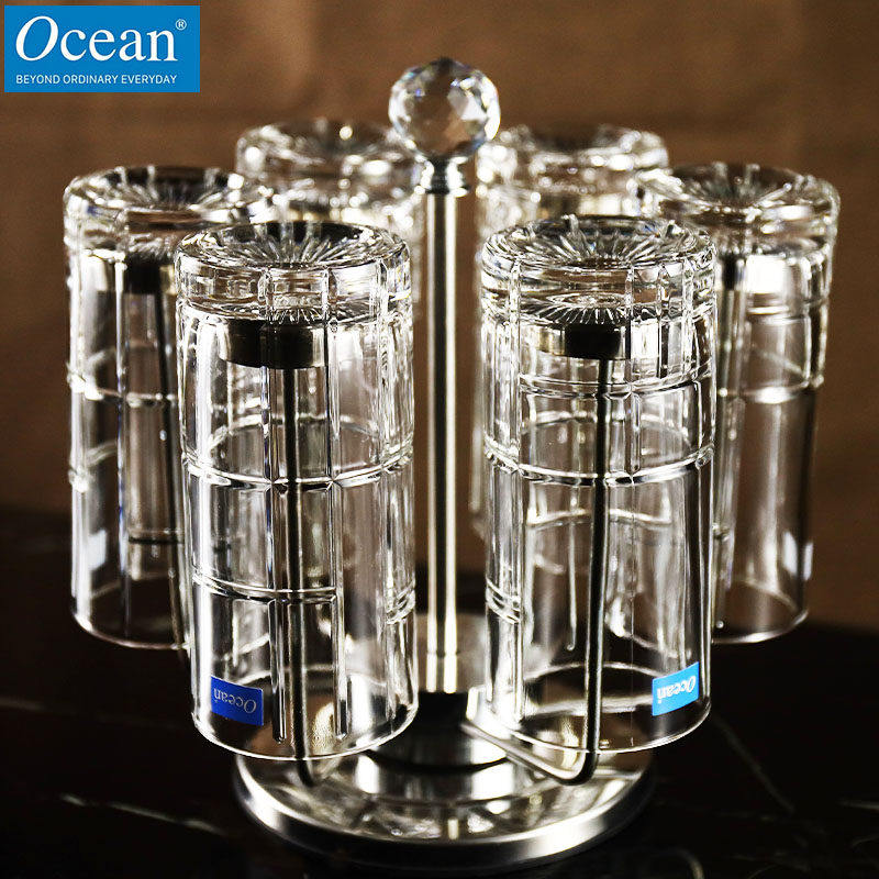 泰国进口威士忌杯水晶玻璃洋酒杯子绿茶杯开水杯饮料啤酒杯套装