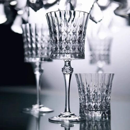 法国进口CDA 小时代奢华水晶红酒杯复古香槟杯 家用高脚酒杯套装