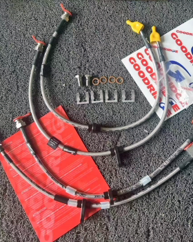 正品gd钢喉英国GOODRIDGE刹车油管适配FL5 FK8 Type R 霸道普拉多