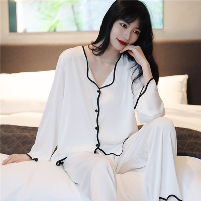 真丝睡衣春秋长袖高级感女