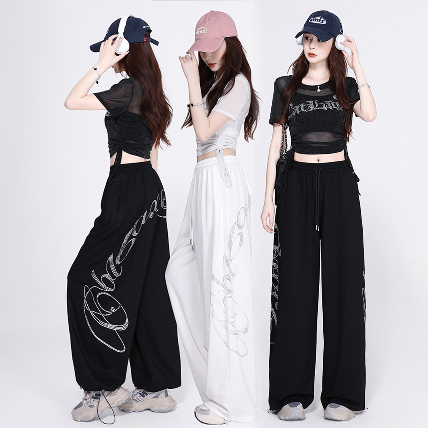 jazz跳舞爵士舞服装新款女夏季舞蹈演出服街舞衣服走秀服运动套装