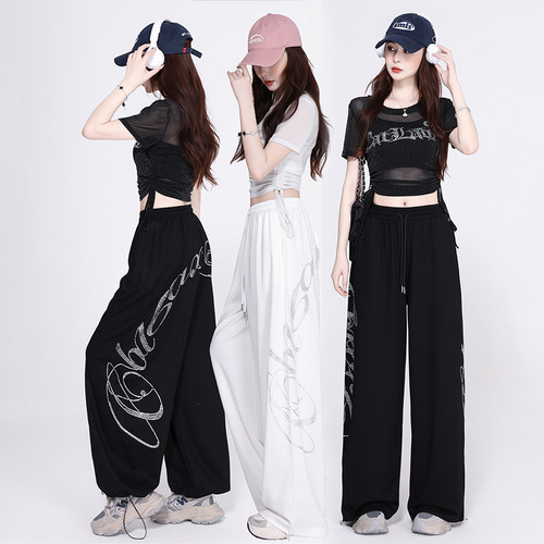 jazz跳舞爵士舞服装新款女夏季舞蹈演出服街舞衣服走秀服运动套装
